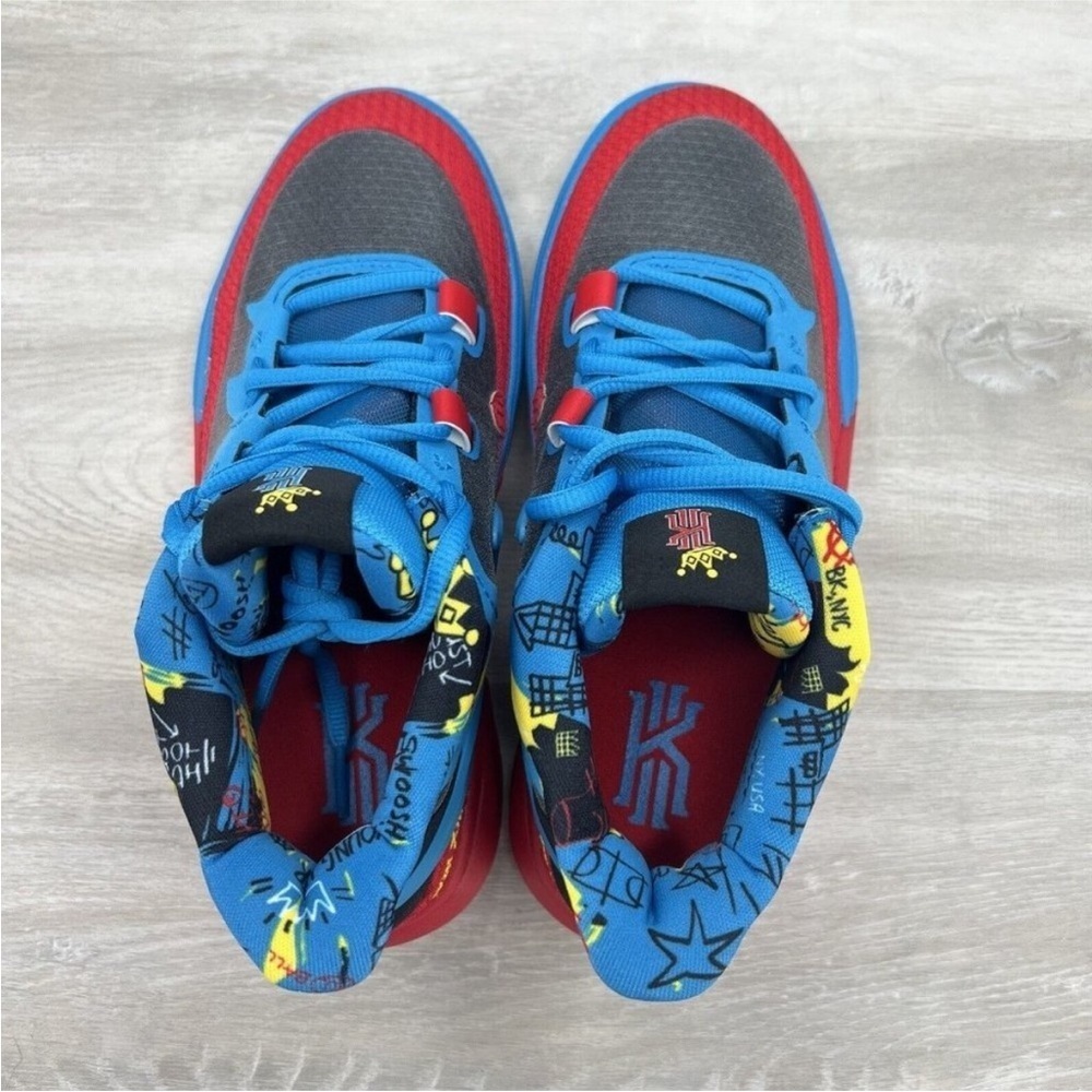 Nike Kyrie 8 GO Black Blue Red DQ8078-012 GS - Picture 2 of 6